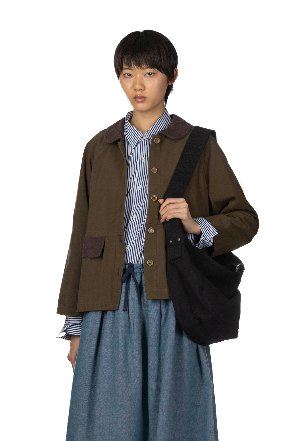 Tigre Brocante - Loose Chino Big Collar Raglan Jacket